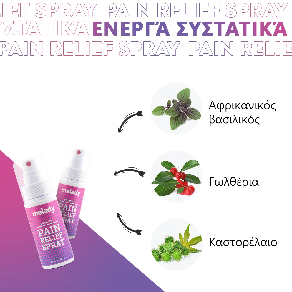 Σπρέι ανακούφισης από τον πόνο Chamomile