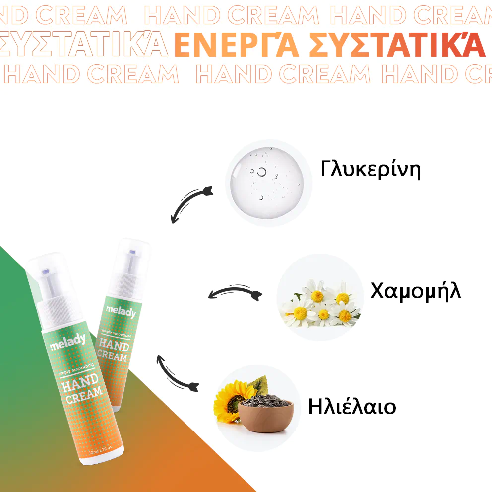 Κρέμα χεριών με ουρία και χαμομήλι