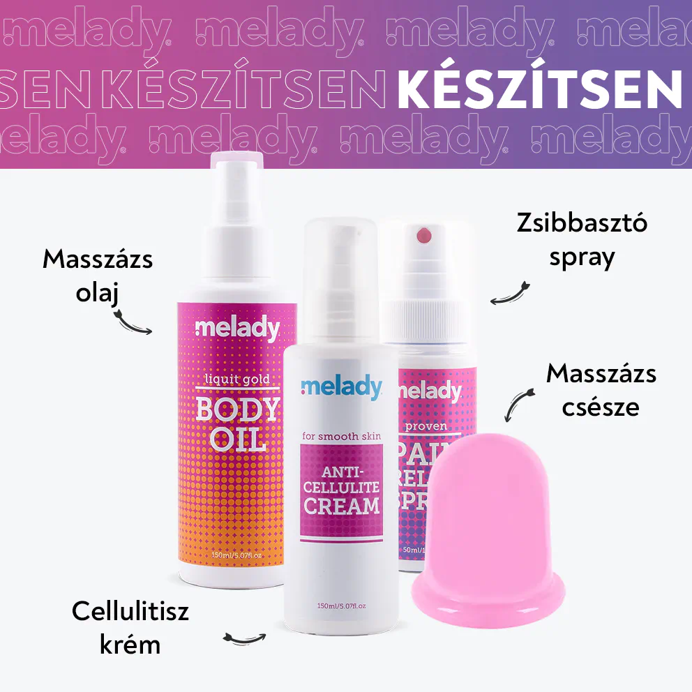 60 napos cellulitisz elleni terápia  + Zsibbasztó spray 