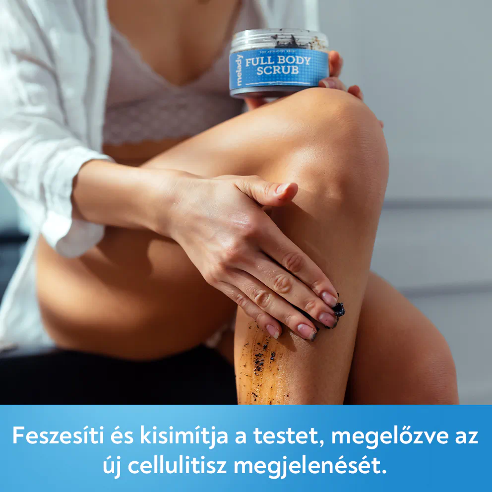 Egész testre való kávés bőrradír